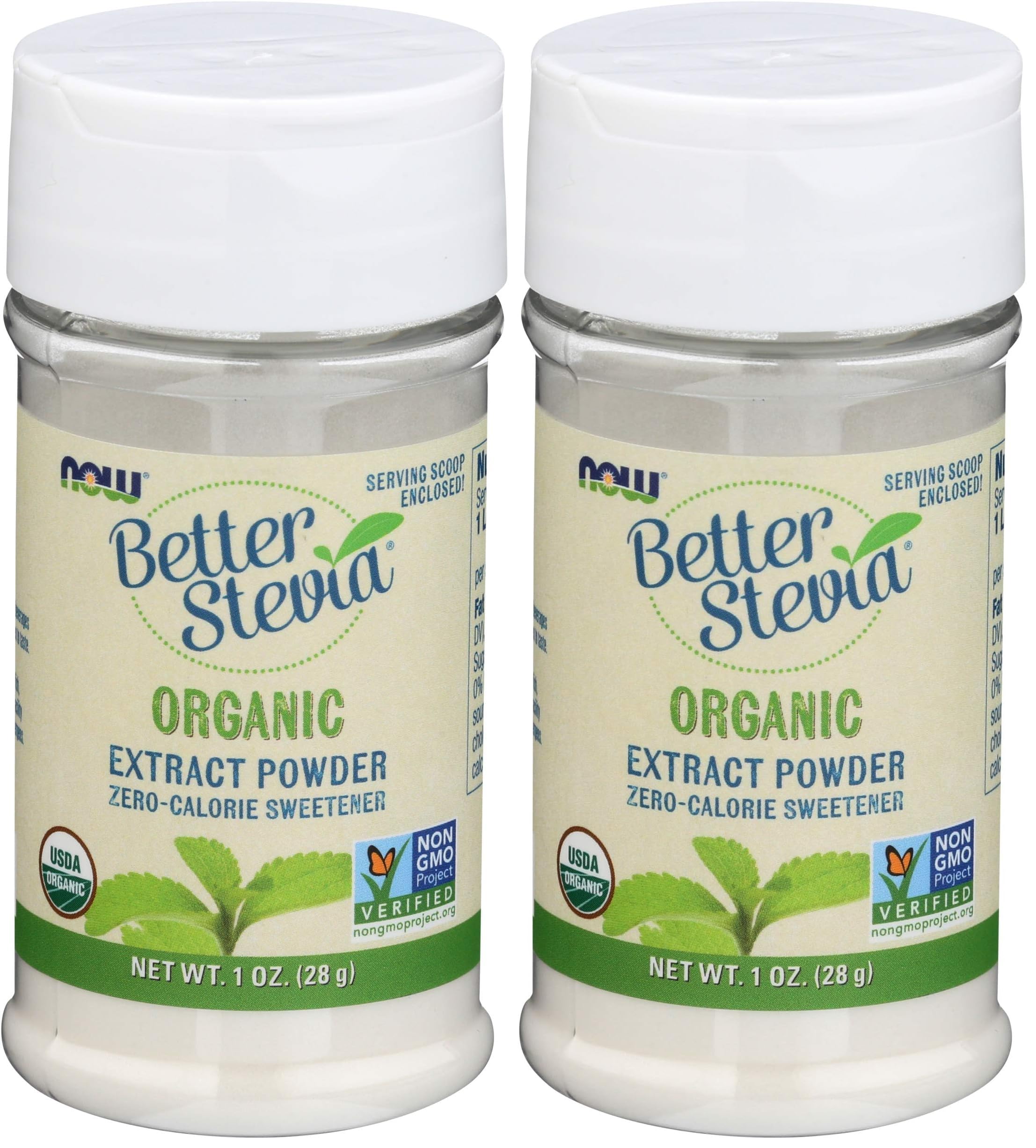 Organic Better Stevia Extract Powder Zero Calorie Sweetener (1 Ounce) (Pack of 2) 1 Count (Pack of 2)