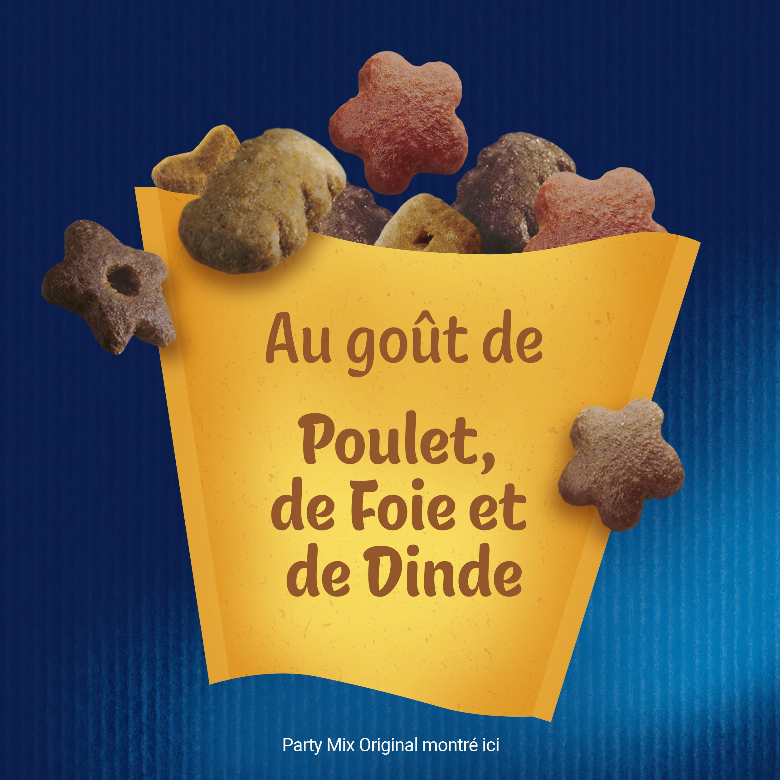 FELIX | Party Mix | Friandises pour Chat Adulte | Riches en protéines, vitamines, acides gras et oméga 6 | Sélection Mixte au goût irrésistible : Au Poulet, Au Foie, à la Dinde | Sac | Lot de 5 x 200g