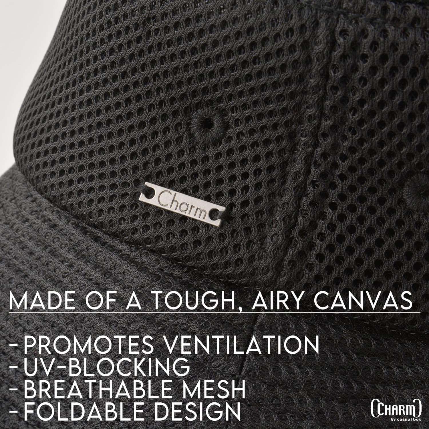 CHARM Wide-Brim Gardening Beach Bucket Hat, Sun Hat Breathable & UV-Blocking