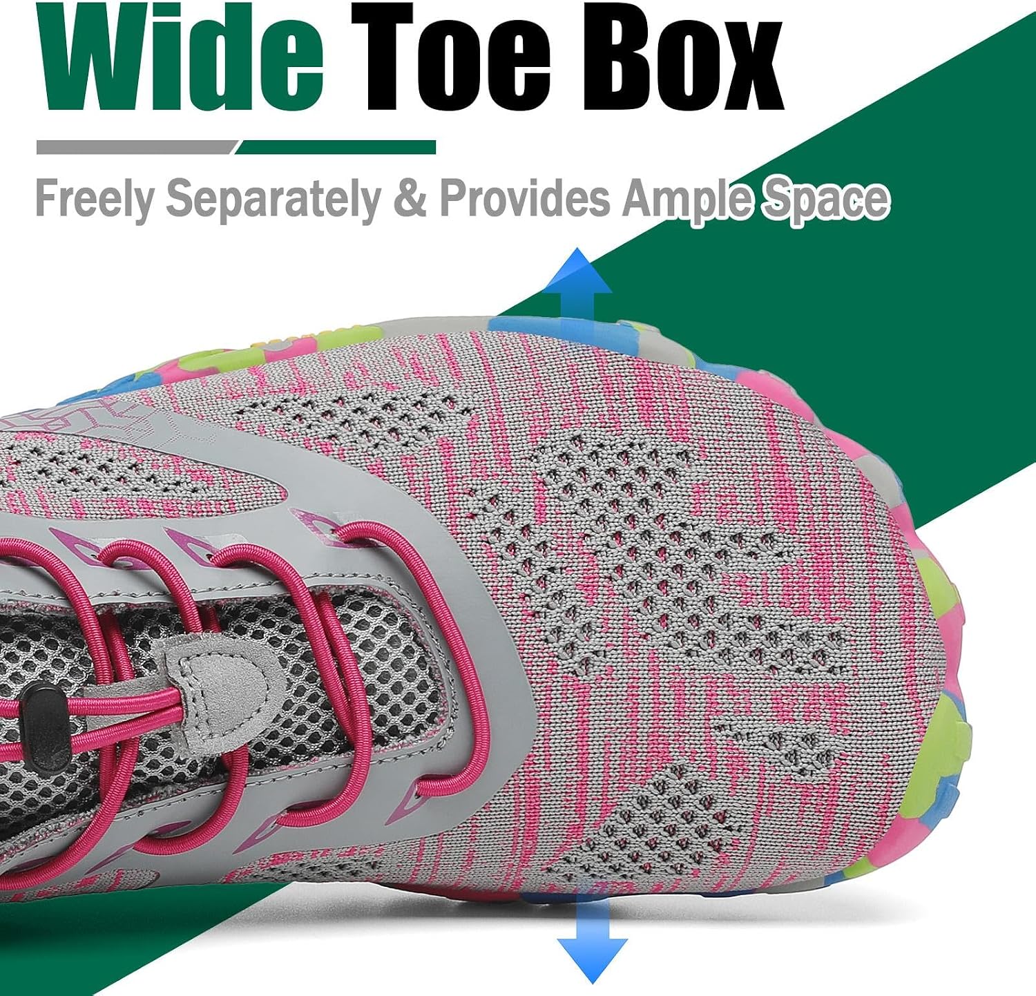 SAGUARO Men's Barefoot Shoes Women's Wide Toe Box Minimalist Sneakers Zero Drop Trail Running Shoe
