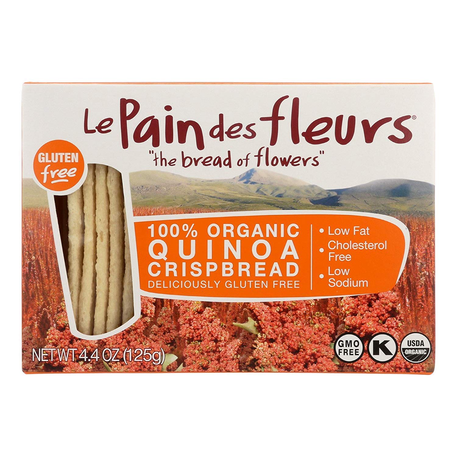 Le Pain des FleursPack of 6, 4.4oz (Quinoa)USDA Organic