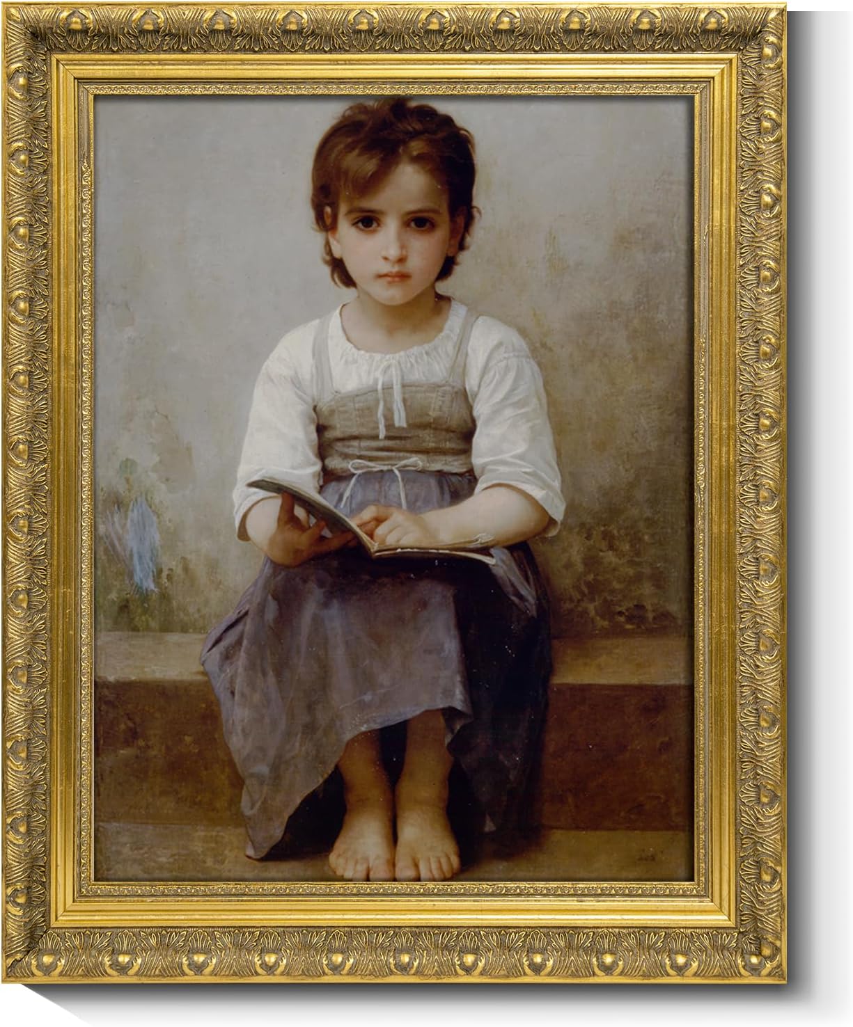 ARTGOW Solid Wood Frame for 16x20 Canvas Paintings, Finished Antique Ornate Gold Canvas Frames for Oil Painting Art Prints, for Home Living Room Wall Decor (Empty Frame Only, No Backboard and Glass)
