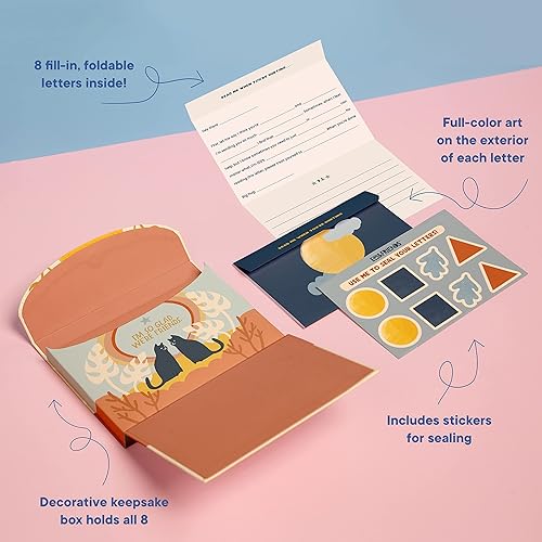 Miniatura 3 de Em & Friends Una caja de amistad Read Me When Caja de letras para rellenar en blanco para un amigo y un mejor amigo Notas de amor Set de papelería