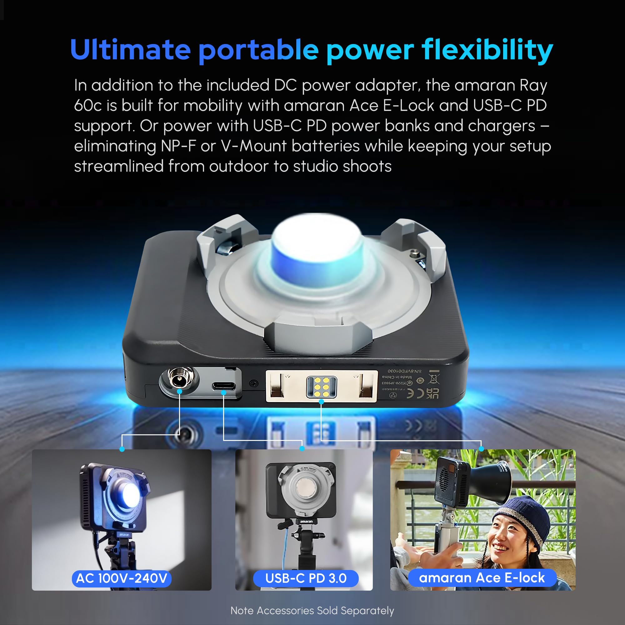 Amazon.com : Aputure Amaran Ray 120C Led Portable Video Light,CCT