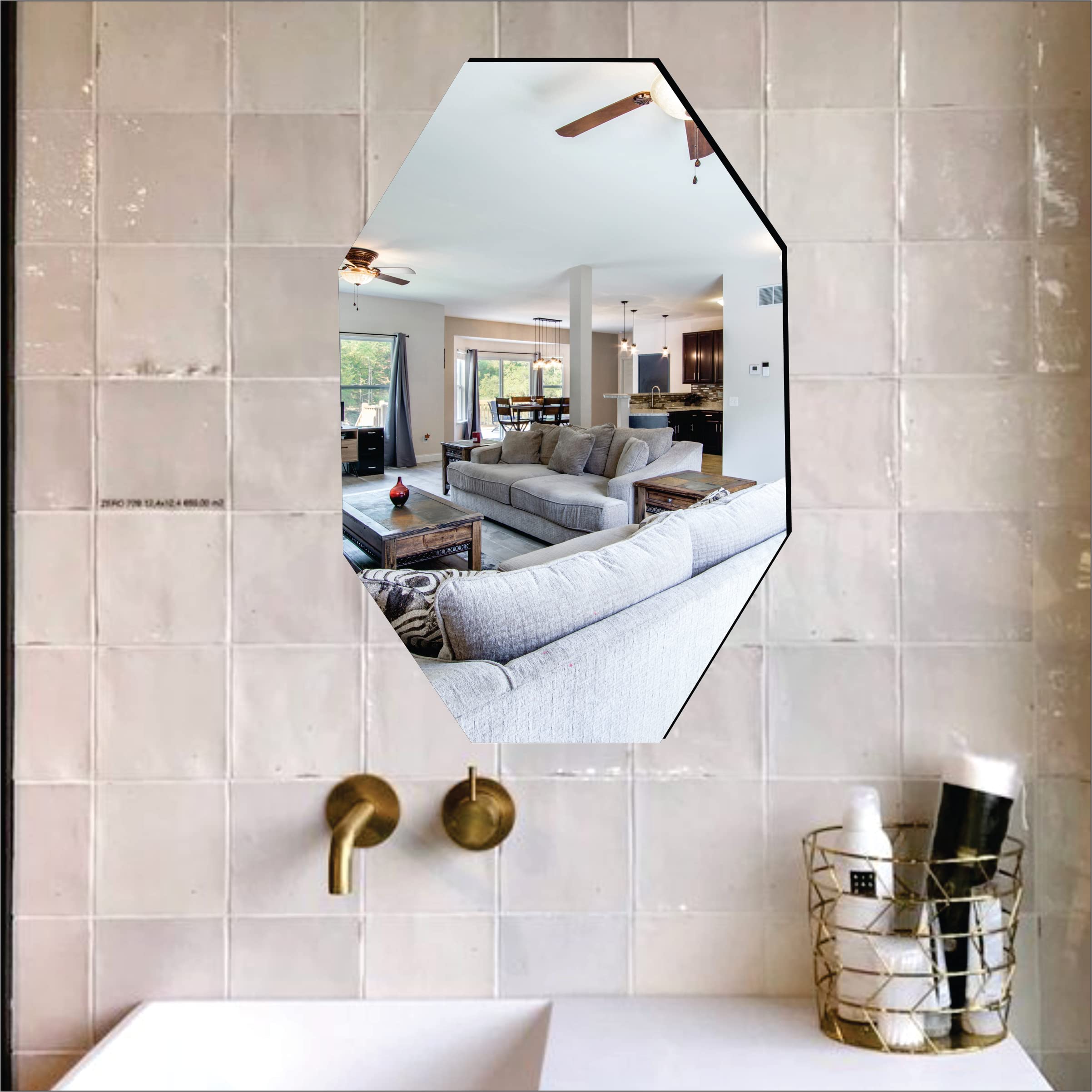 Buy WallDaddy - Self Adhesive Wall Mirror Stickers Big Size (30x20) Cm ...