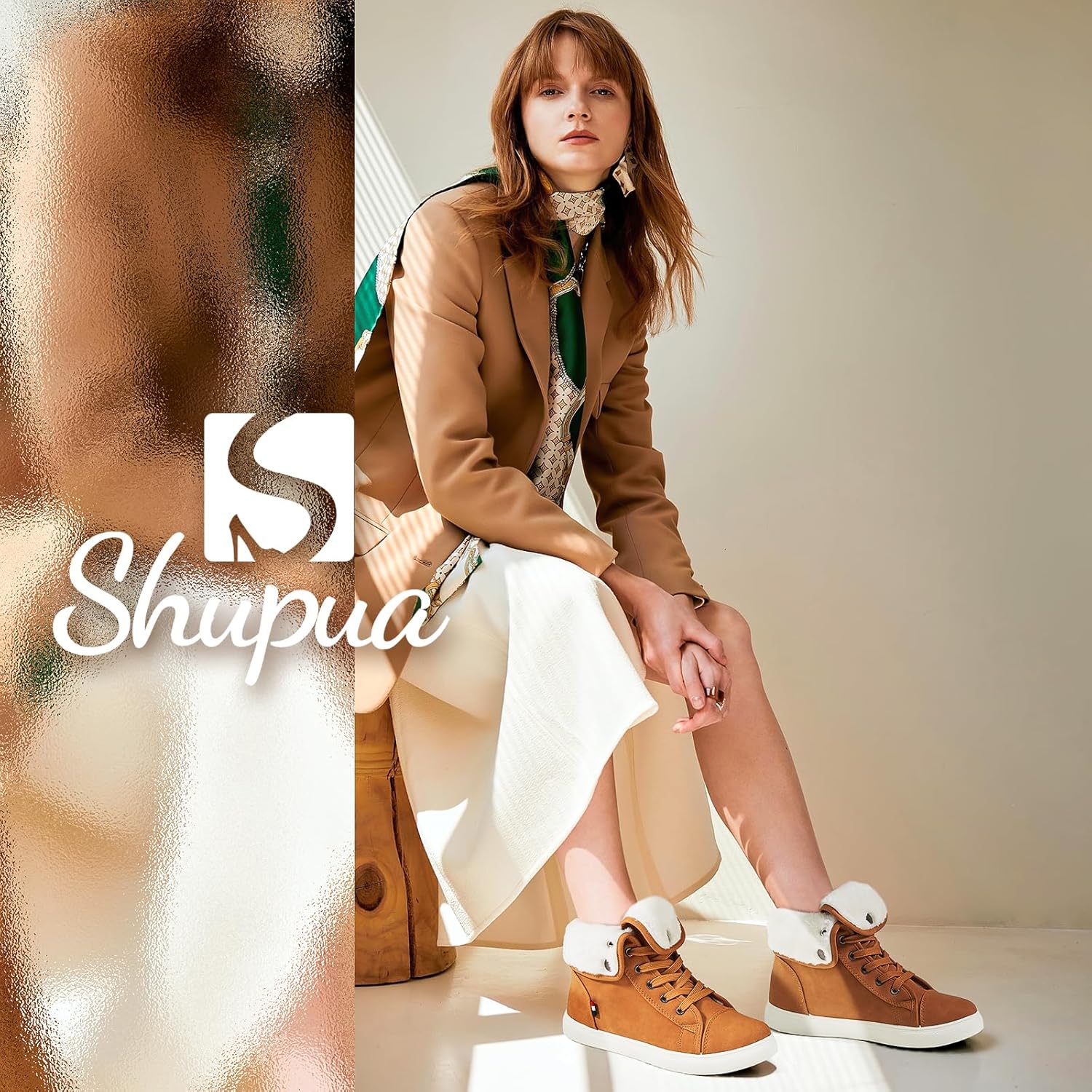 Ankle Boots For Women Lace Up Combat Boots Winter Boots Fashion Snow Boots For Girls Ankle Booties Winter Shoes - Image 6