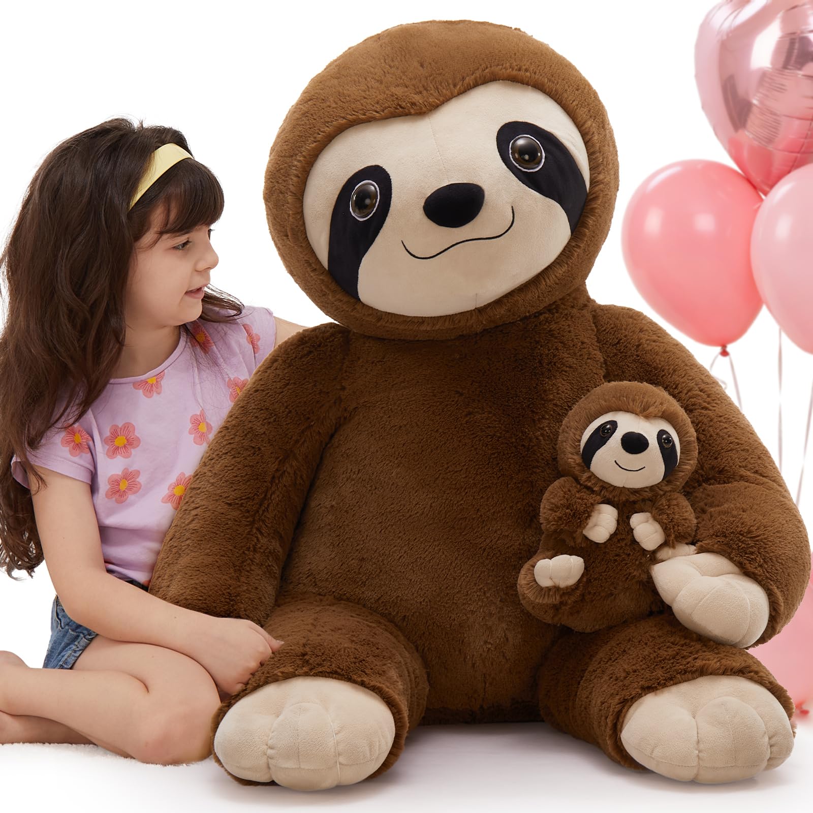 Amazon.com: MorisMos Giant Sloth Stuffed Animal Hugging Plush Toys