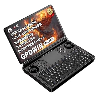 Windowsノート本体 GPD WIN MINI Ryzen7 32GB/512GB Amazon.com : GPD Win Mini 2024 [AMD Ryzen 7 8840U-32GB+2TB