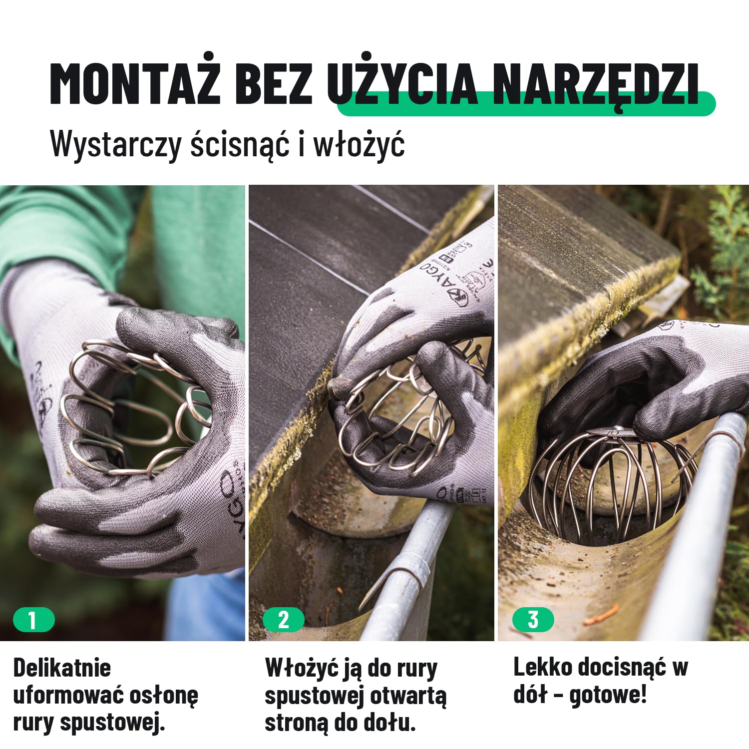 greate rynny dachowe, ochrona przed liśćmi, stal nierdzewna, regulowana od 87 do 100 mm, ochrona rury spustowej jako rynna deszczowa, ochrona liści, rura spustowa