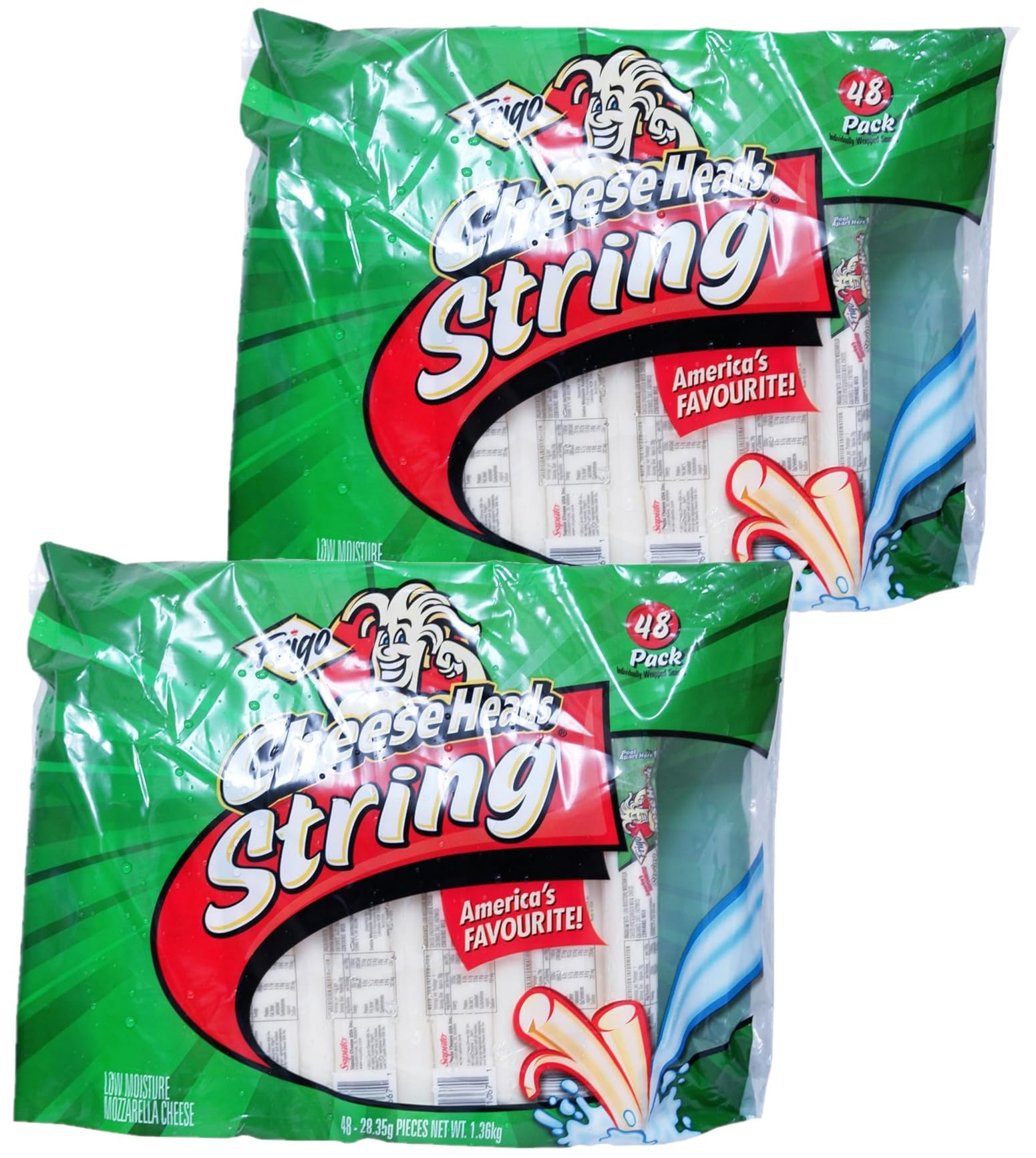 Amazon | Saputo さけるチーズ (28.3g×48P) 1.36Kg 【x2個】 | ノー