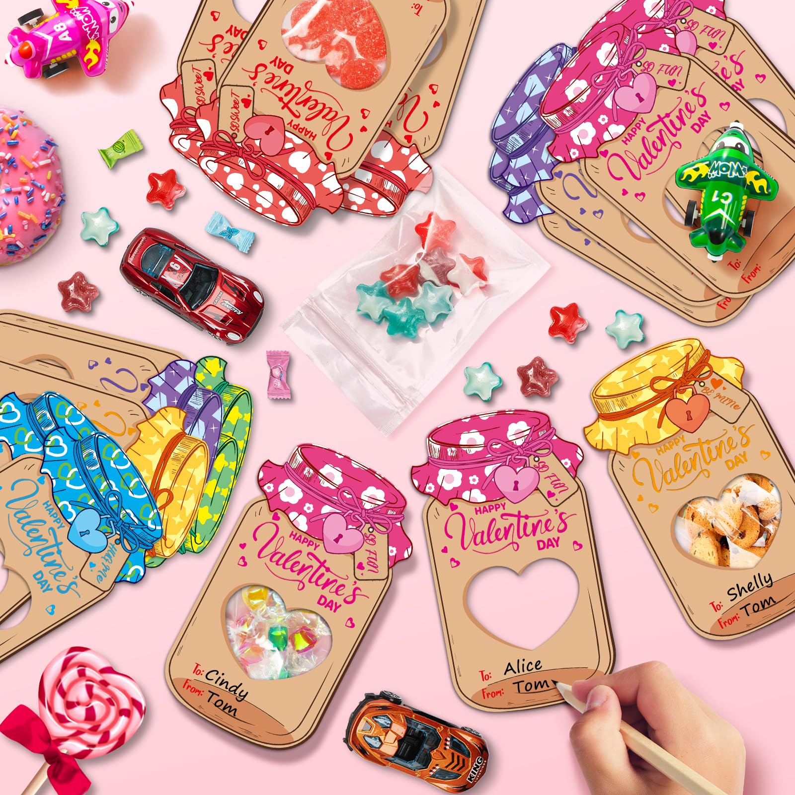 Snapklik.com : Duchong Valentines Day Cards For Kids Classroom, 60 Pack ...