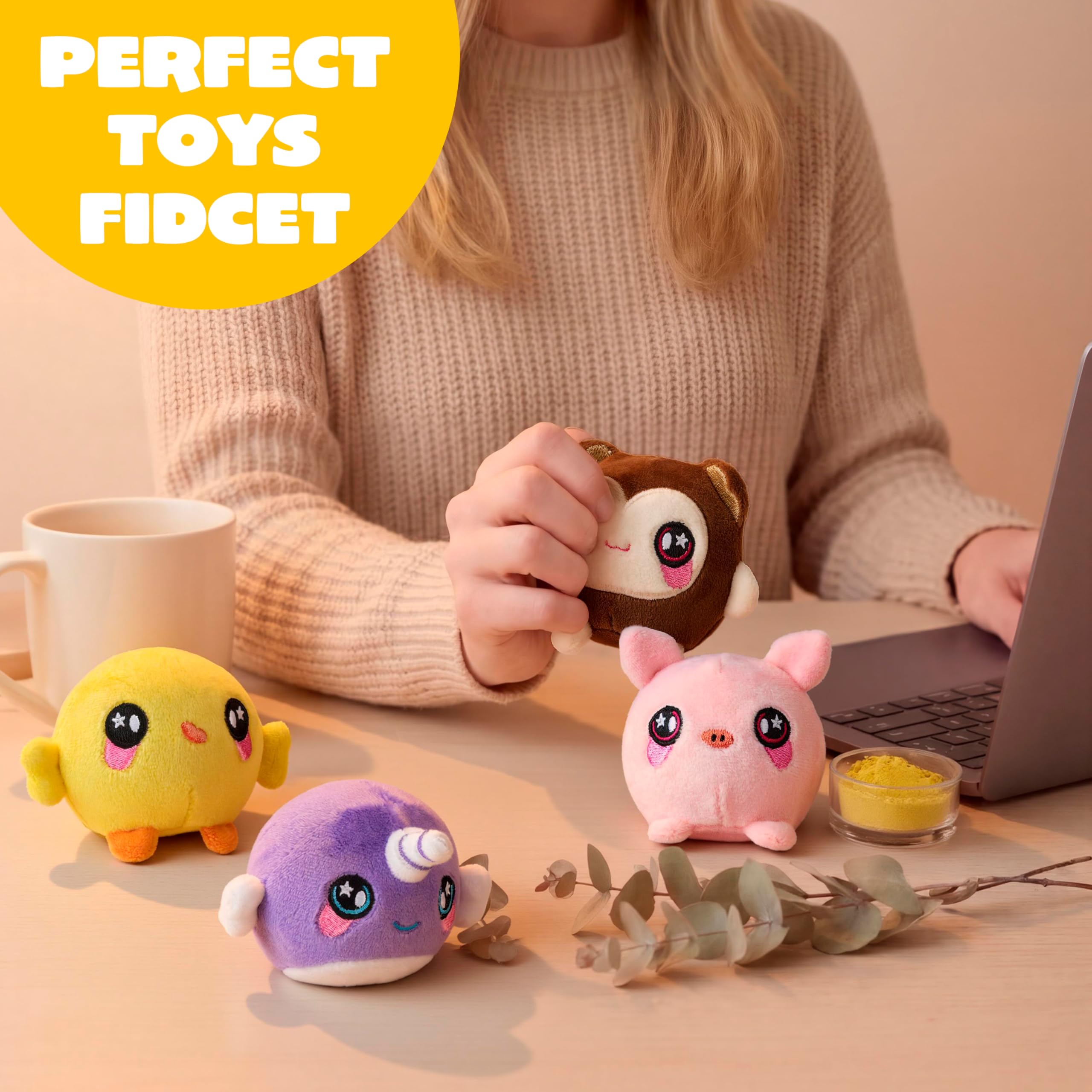 JOYIN - Juguetes de peluche para apretar, 6 unidades