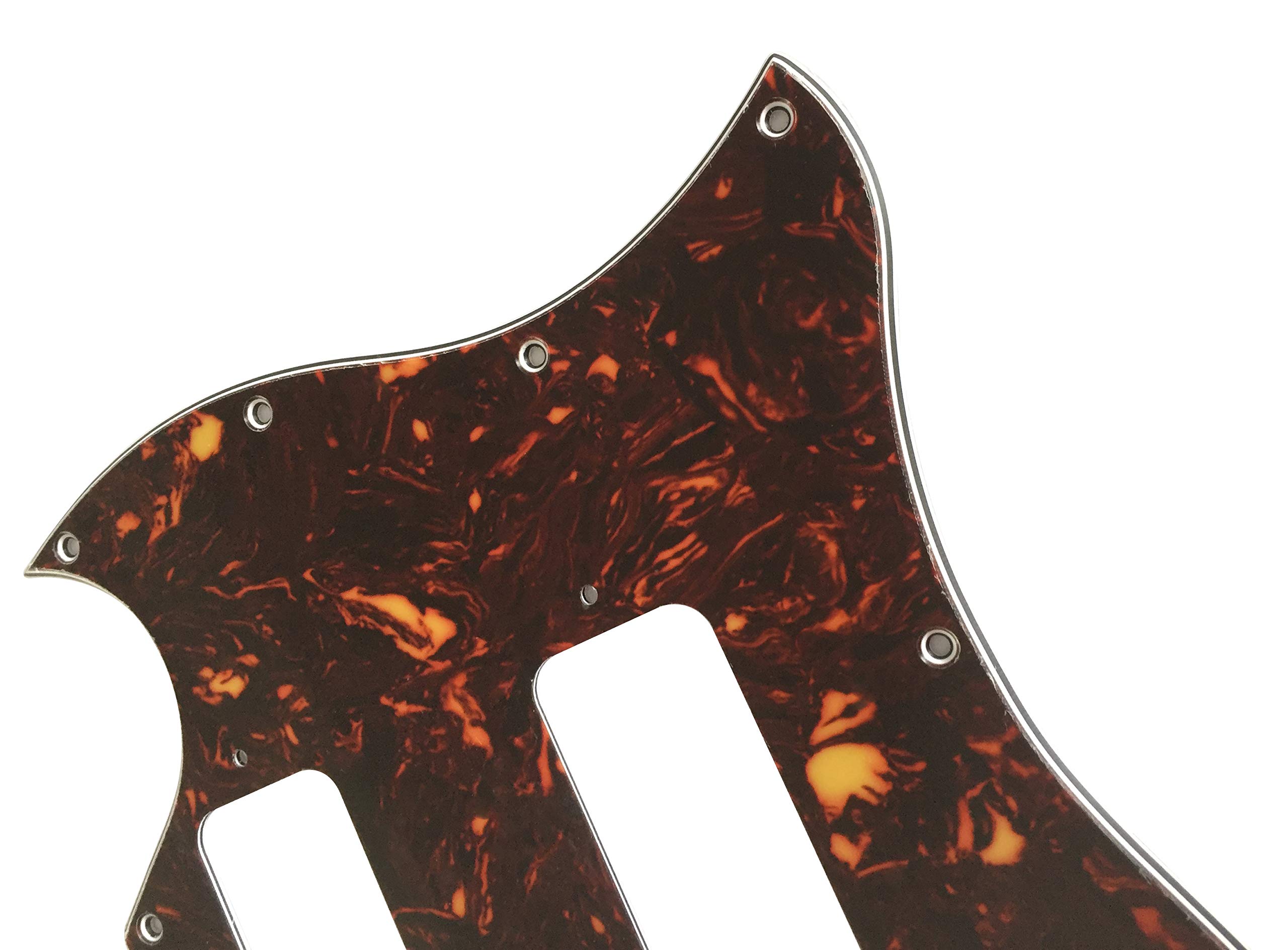 For US Gibson SG P90 Guitar Pickguard Without Birdge Holes Drill (4 Ply Brown Tortoise)