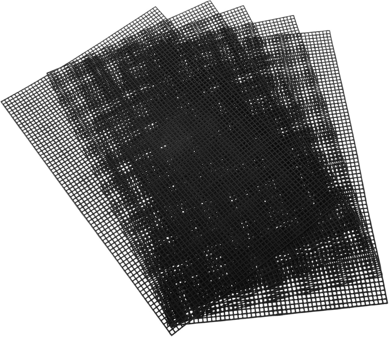NUOBESTY DIY Cross Stitching Fabric 5pcs Plastic Mesh Canvas Sheets 30x20cm Mesh Canvas for Embroidery
