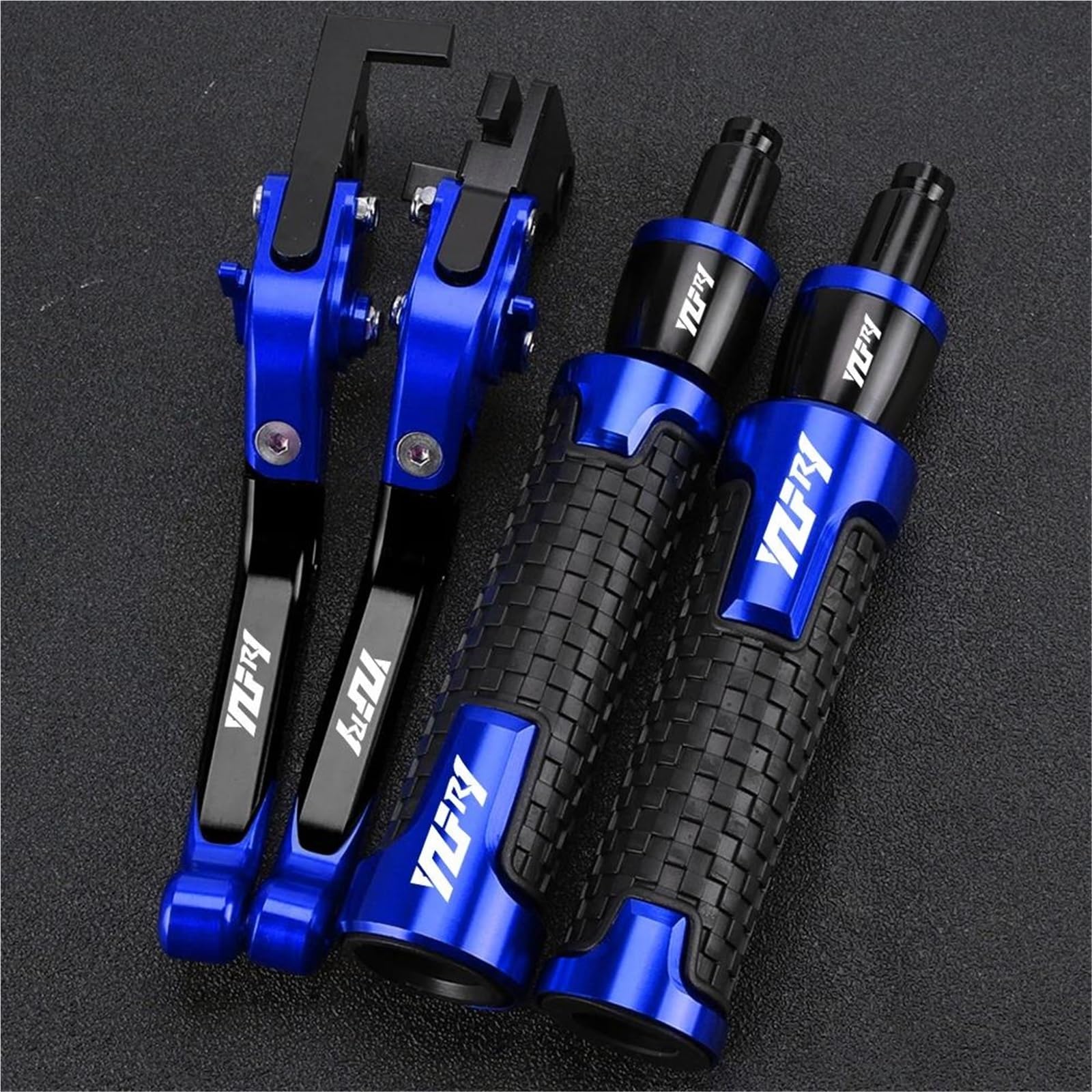 GQUIKGW Replace Motorcycle Accessories Adjustable Clutch Brake Lever Handlebar Grips Ends for Y-AMAHA YZF R1 R1S R1M YZF-R1 2015-2023