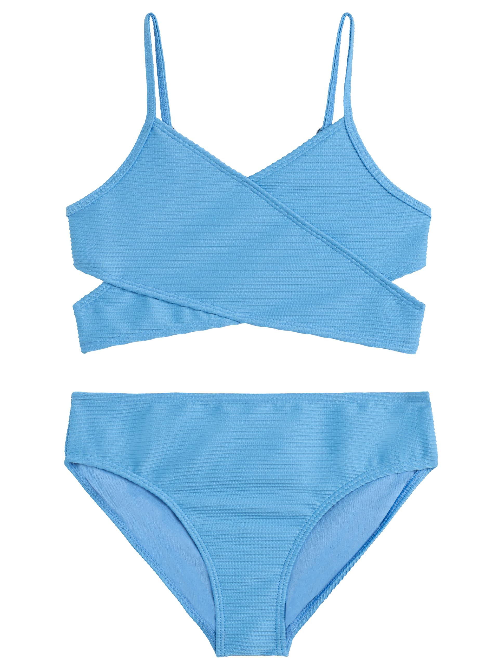 Kanu Surf Girls' Coral Reef Beach Sport Wrap Around Bikini 2-piece Swimsuit