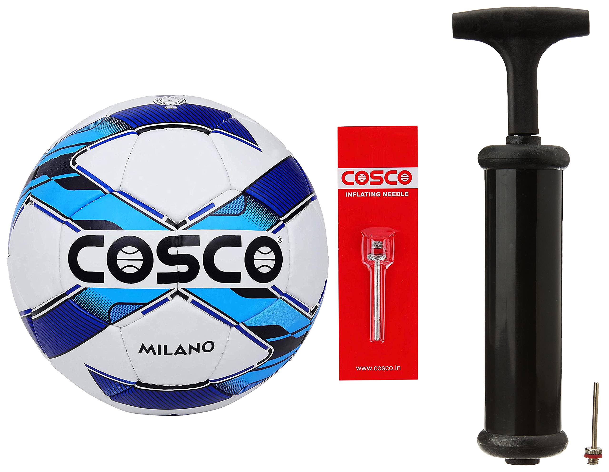 See full amazon price history chart for Cosco Milano Foot Ball, Size 5 (White/Blue/Black) and Cosco Hand Pump Cosco Milano Foot Ball, Size 5 (White/Blue/Black) and Cosco Hand Pump (B07JFLPC92) Amazon Price History, Amazon Price Tracker