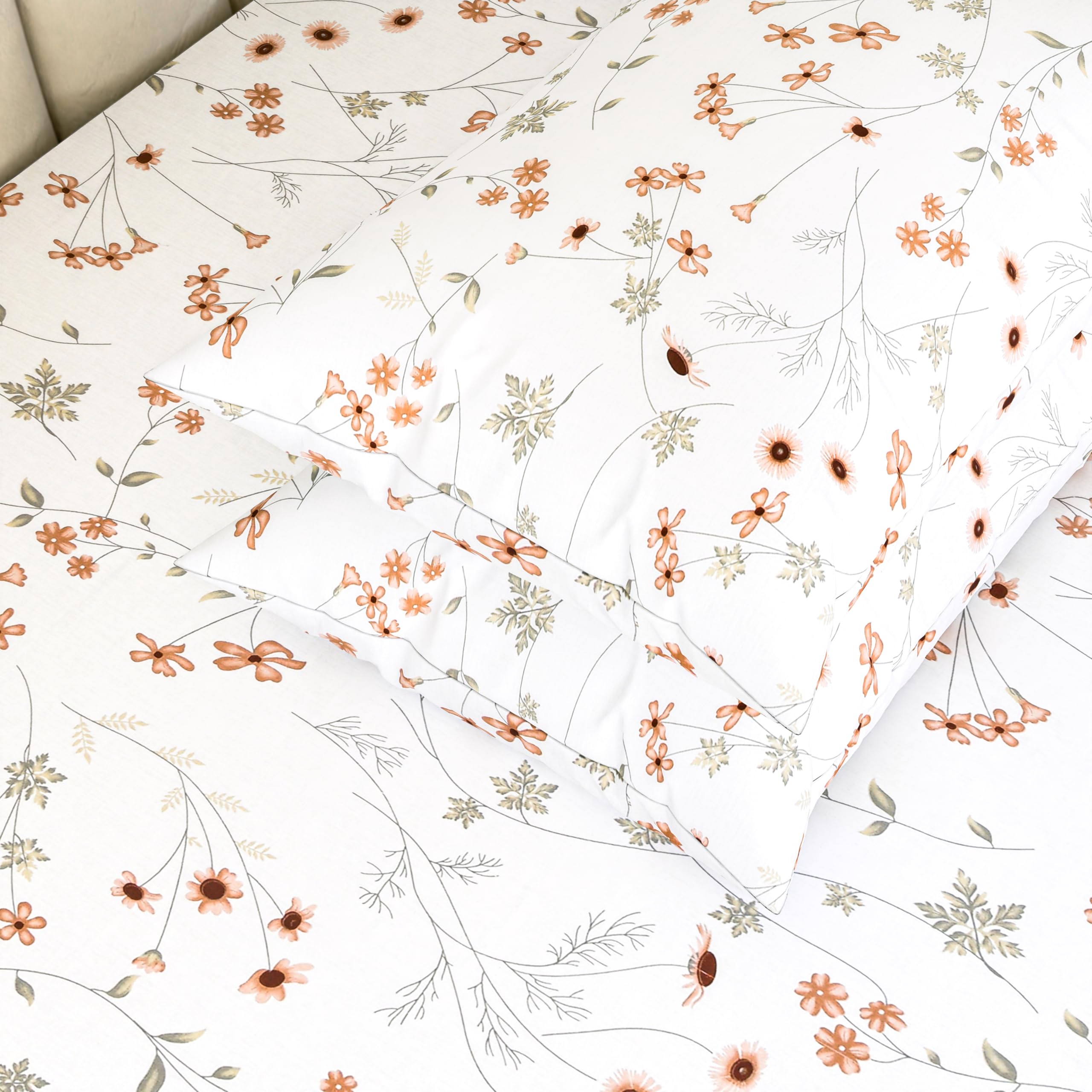 LINENWALAS Cotton Pillowcases - King Size -5