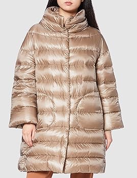 Amazon | [ヘルノ] ダウンコート PI0976D レディース BEIGE 46