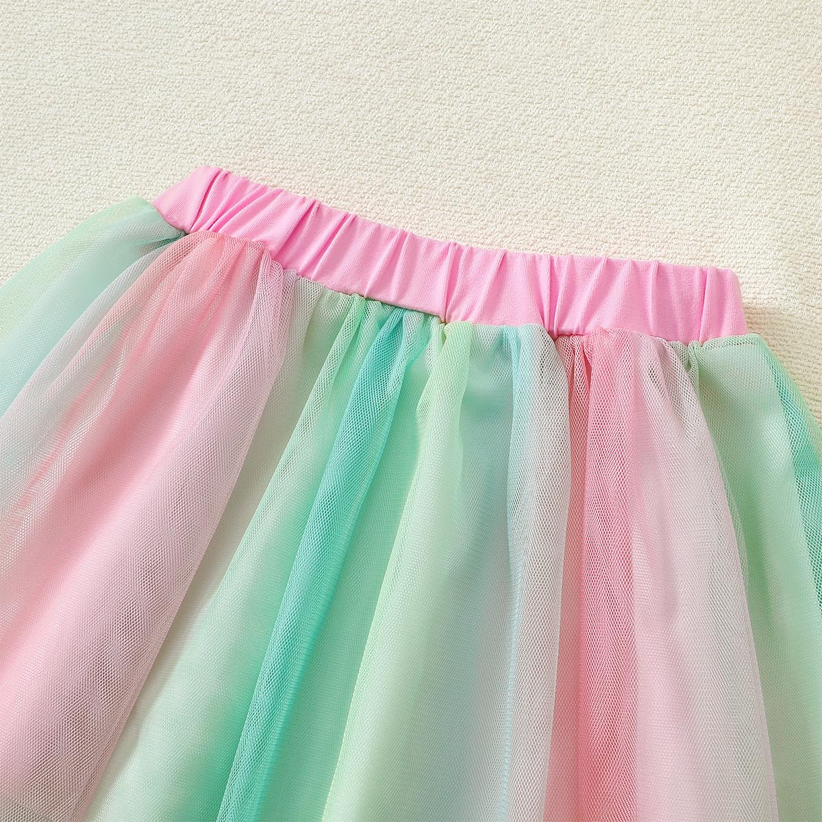 Ensemble Tenue d'anniversaire pour Bébé Fille Birthday Girl Lettre Brodés T-shirt +Tulle Tutu Jupe Robes d'anniversaire Fête pour Enfants 1-6 Ans