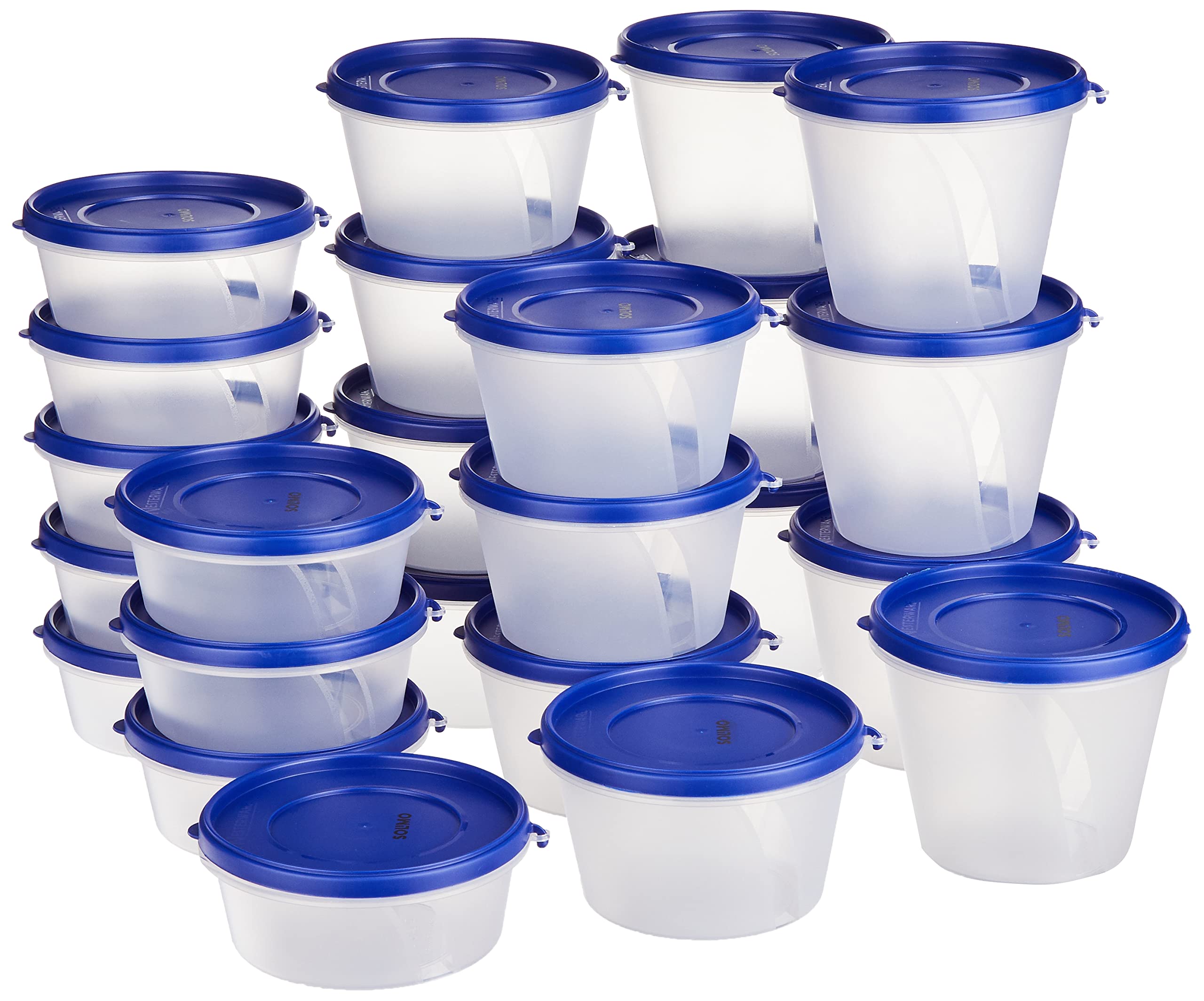 See full amazon price history chart for Amazon Brand - Solimo Nestable & Stackable Polypropylene Container Set, Round, Set of 24, Blue Amazon Brand - Solimo Nestable & Stackable Polypropylene Container Set, Round, Set of 24, Blue (B0BXWMNF12) Amazon Price History, Amazon Price Tracker