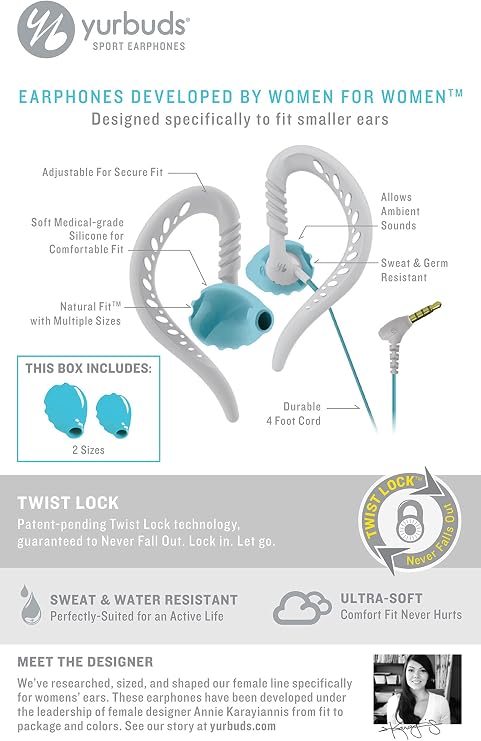 Yurbuds Focus Aqua