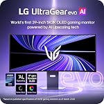 LG Ultragear™ 39GX950B 39-inch OLED Dual-Mode 5K2K (5120x2160) Gaming Monitor 1500R Curved (WUHD 165Hz WFHD 330Hz) 0.03ms DisplayPort USB-C 90W NVIDIA® G-SYNC® Compatible AMD FreeSync™ Premium Pro