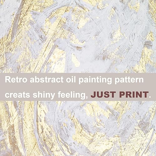 Miniatura 7 de Shrahala Tapiz de pared abstracto de pintura retro, pintado al óleo de oro blanco, rústico, tapiz grande para colgar en la pared, tapiz decorativo