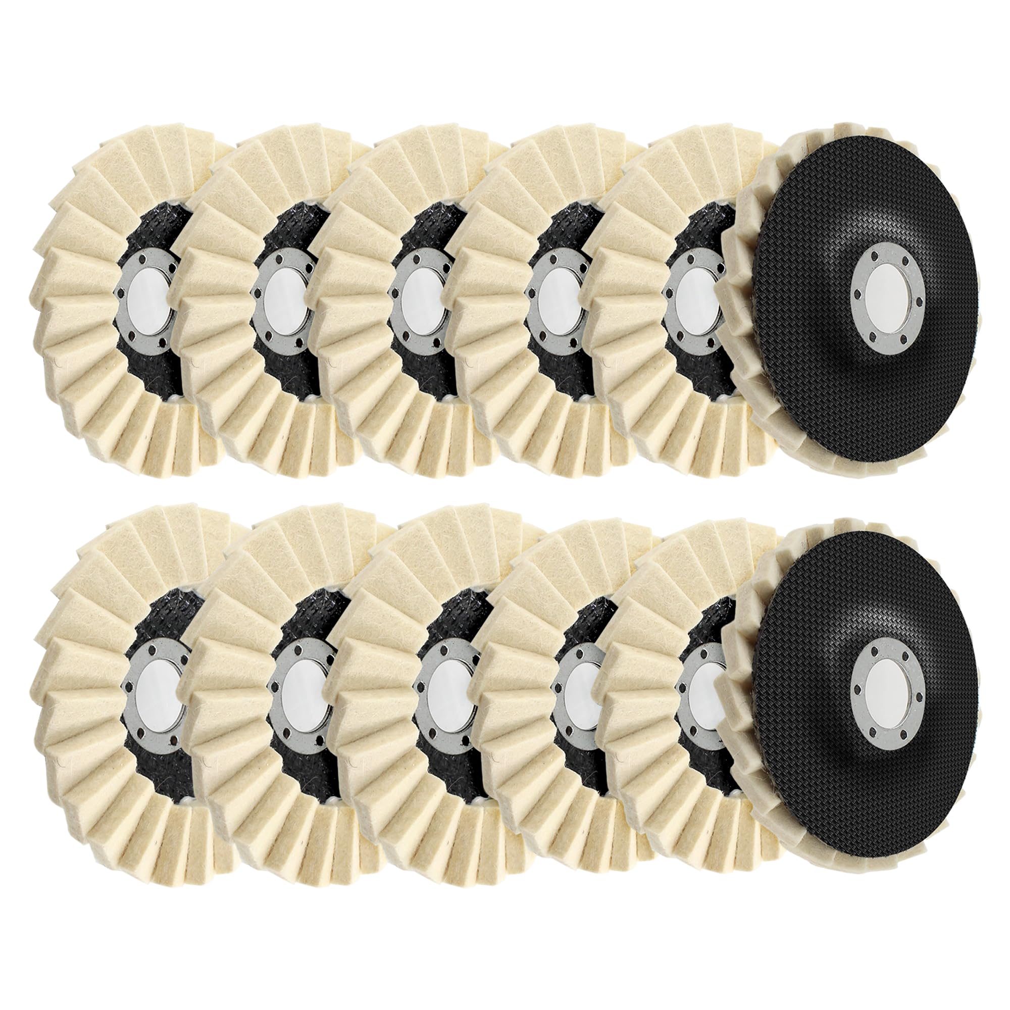 Wool Felt Polishing Kit - Metal & Wood Buffing Wheels -9
