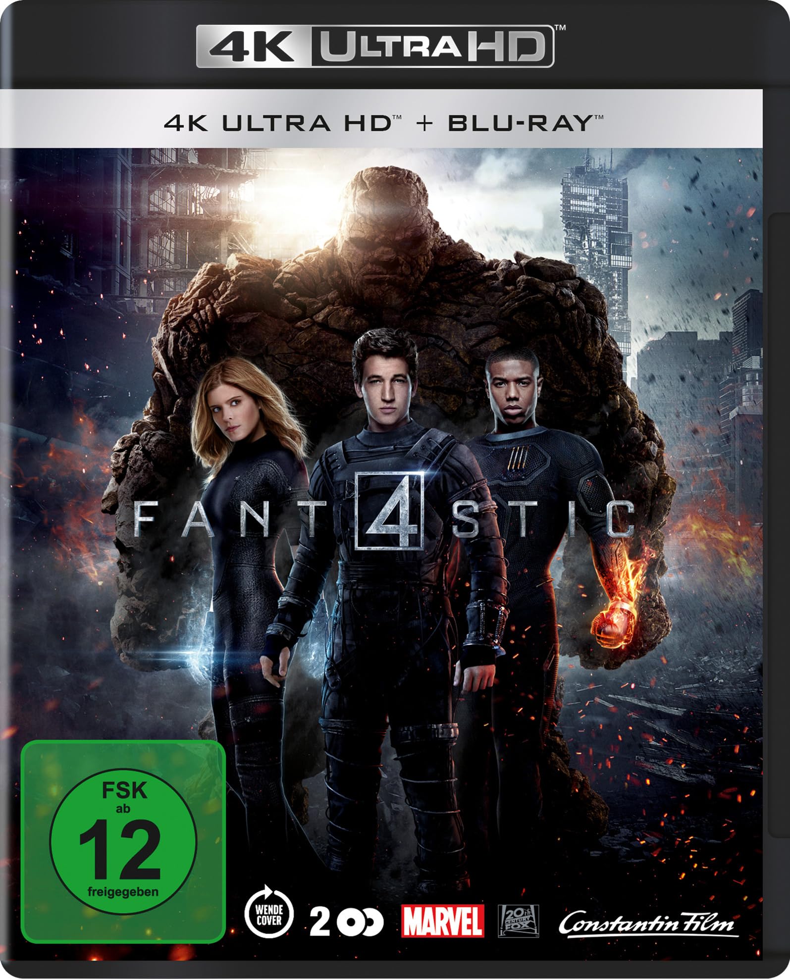 Fantastic Four 4K Ultra HD película bluray de superhéroes acción y ciencia ficción