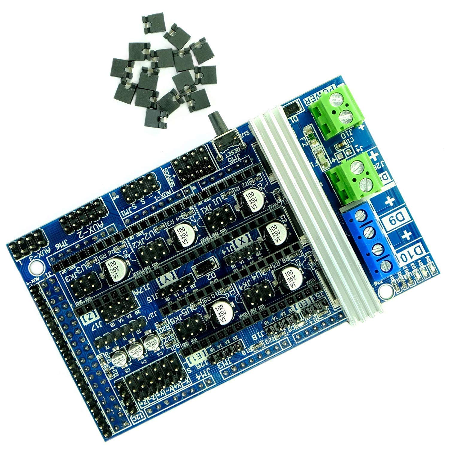 RepRap Arduino Mega Pololu Compatibile Shield (RAMPS) 1.6 per Stampanti 3D, Prusa Mendel, Mega i3