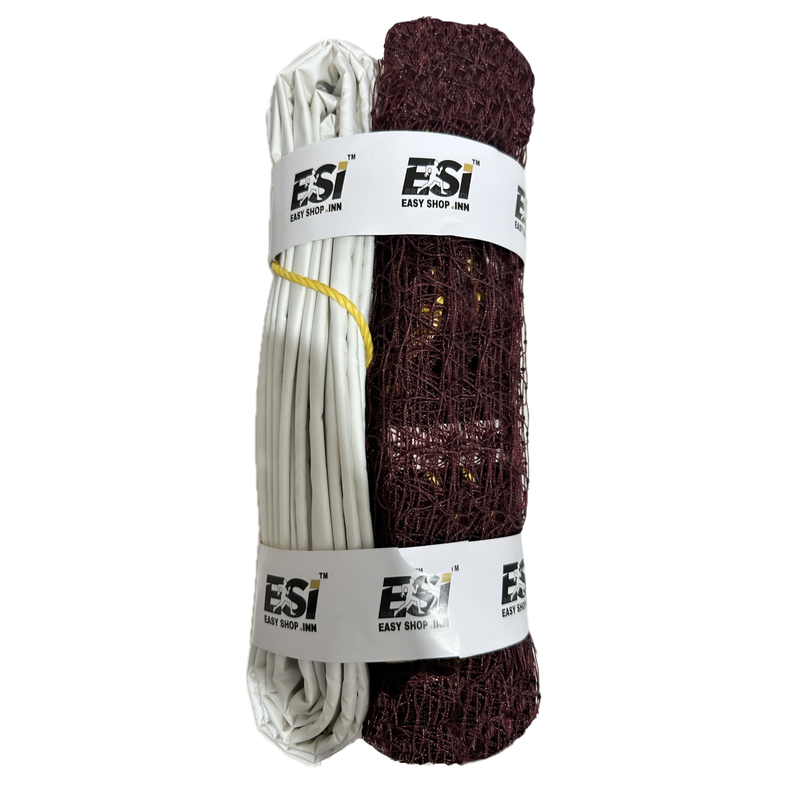 ESI EASY SHOP .INN® Nylon Badminton net for Indoor and Outdoor Games 4 Side Border