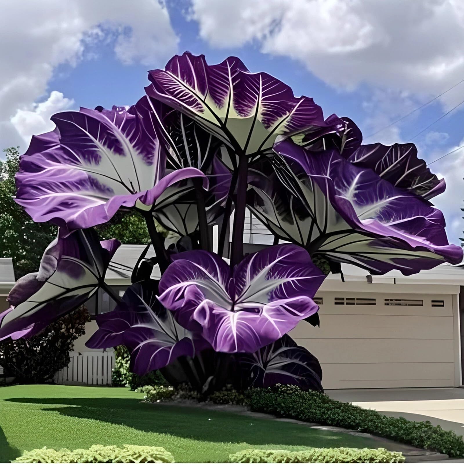 Elephant Ear Bulbs, Hardy Perennial,Elephant Ear Plants UK, Excellent Display,Cut Flowers,Fragrant-5 Bulbs-F