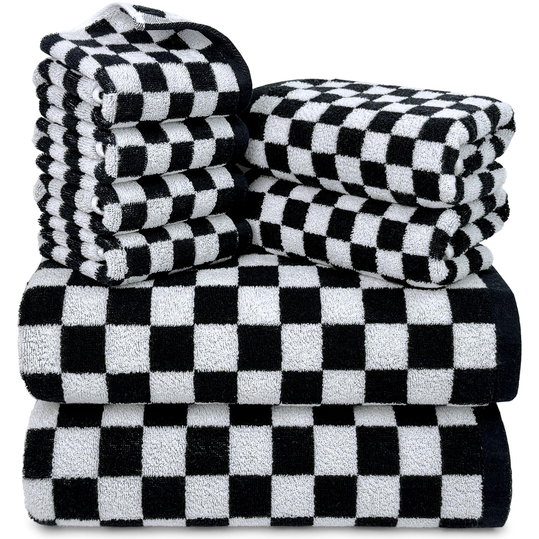 Amazon.com: Jacquotha Black and White Towels Set of 8, Cute