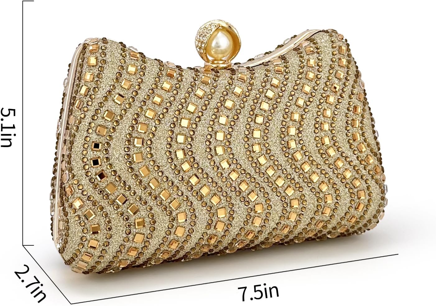 Luxury Full Diamond Evening Bag for Women Customized Handbag Versatile Crossbody Shoulder Clutch Bag for Weddings Banquets - Image 4