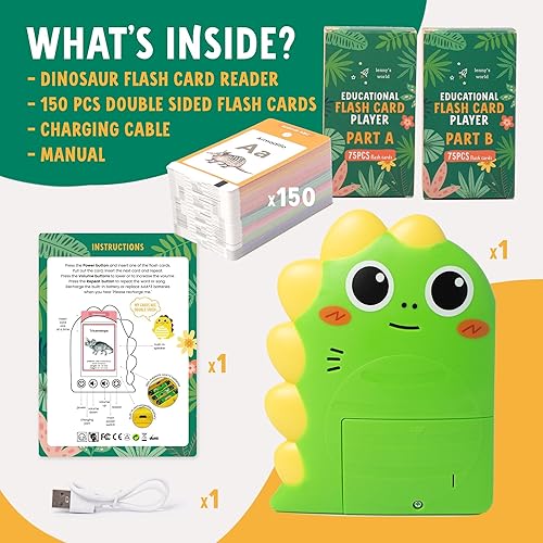 Miniatura 2 de Tarjetas didácticas parlantes para niños, lector de tarjetas educativas con 294 palabras y 6 canciones de guardería, divertidas actividades de