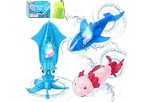 Light-Up Bath Toys for Kids Ages 4-8: Pool Diving Toys, 3 Pack