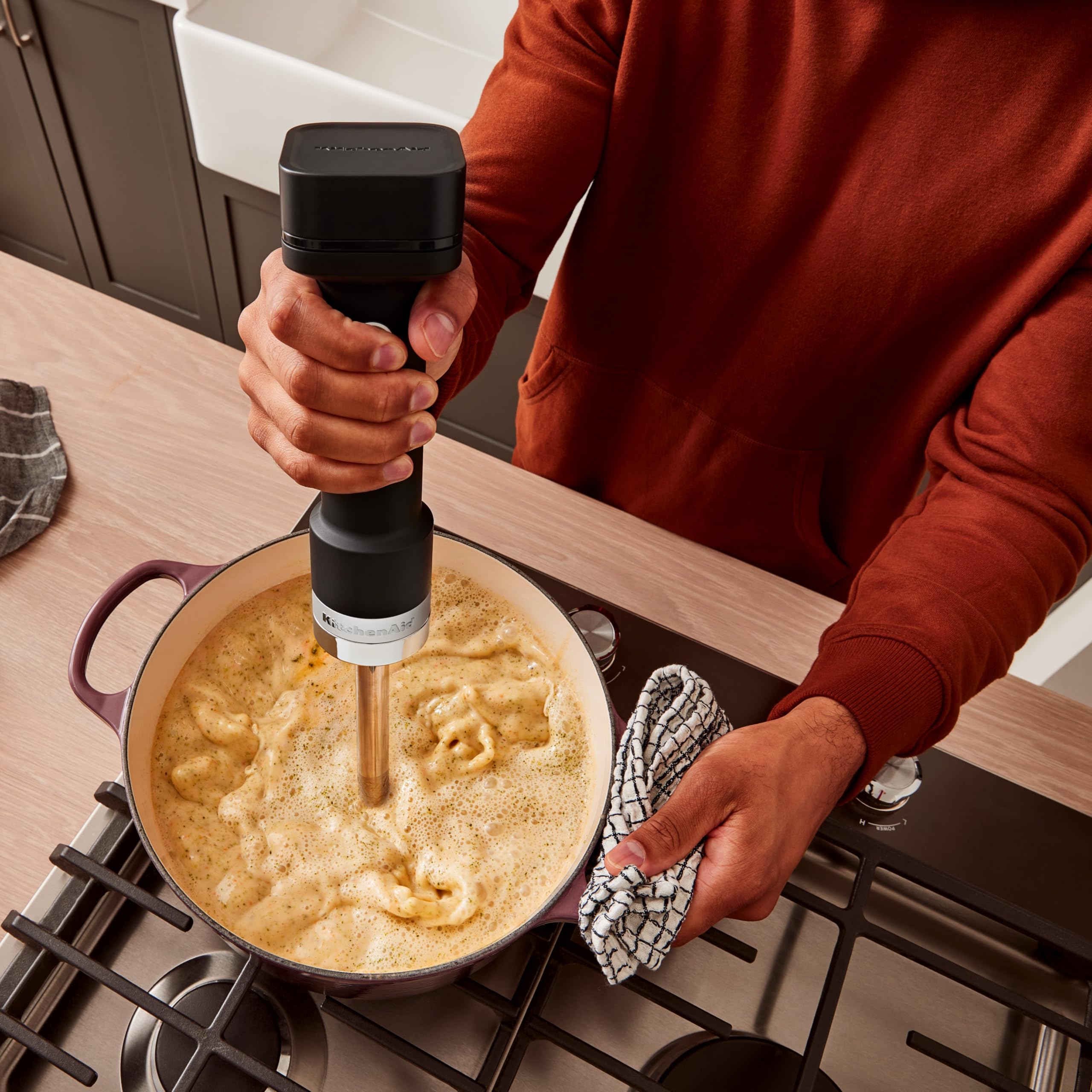 Kitchenaid Kabelloser Stabmixer - Kitchenaid Go - Tragbarer Stabmixer und 700ml mixbehälter - Mit akku - Schwarz