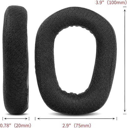 Miniatura 3 de TaiZiChangQin Almohadillas G435 para oídos, almohadillas de repuesto compatibles con Logitech G435 Bluetooth Wireless Gaming Auriculares Tela, color