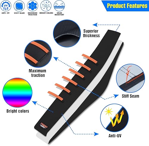 Miniatura 11 de Funda universal para asiento de motocicleta, agarre de goma antideslizante a rayas, costura suave para CRF WR WRF RMZ YZF SXF EXC EXC XC SX CR KLX