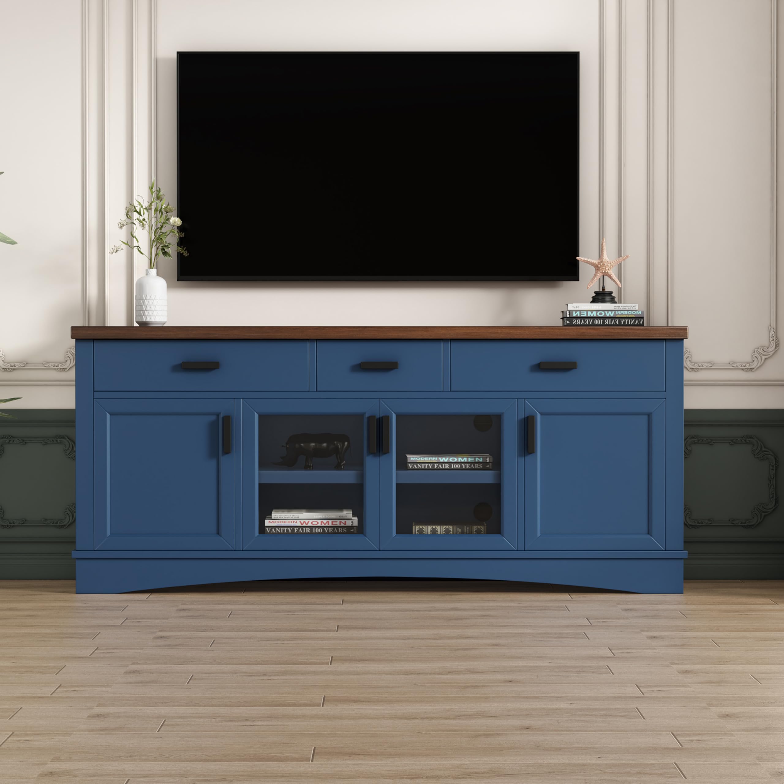 Photo 1 of ***************INCOMPLETE ITEM, THIS IS ONLY BOX #2 OF 2 TOTAL***********
Christopher Knight Home Diver Modern 67 Inch TV Stand for TV up to 65 inch, TV Entertainment Center with Storage Adjustable Shelf+Drawer, Wooden TV Console Table with Storage for Li