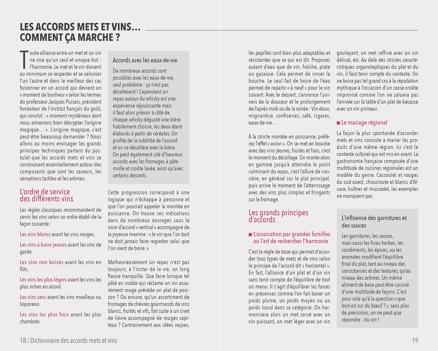 Le petit dictionnaire Hachette des accords mets et vins