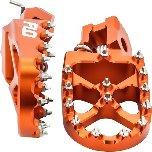 Flo Motorsports FPEG-795 - Piquetas de pie KTM SXEXC color naranja