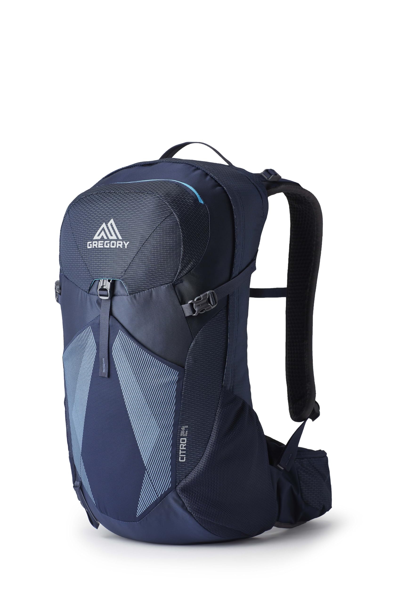 Gregory Vaporspan - Citro 24 - Day Hiking Backpack for Men, 52 cm, 24 L, 0.92 KG, Ventilated VaporSpan Backpanel, Hydration Compatible, Rain Cover Included, Blue (Volt Blue)