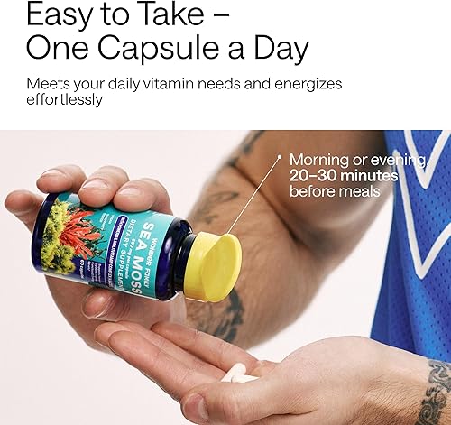 Miniatura 4 de WONDER FAMILY Cápsulas de musgo marino  Suplemento orgánico de musgo irlandés para apoyo inmunológico, energía y digestión  Chondrus Crispus, vejiga