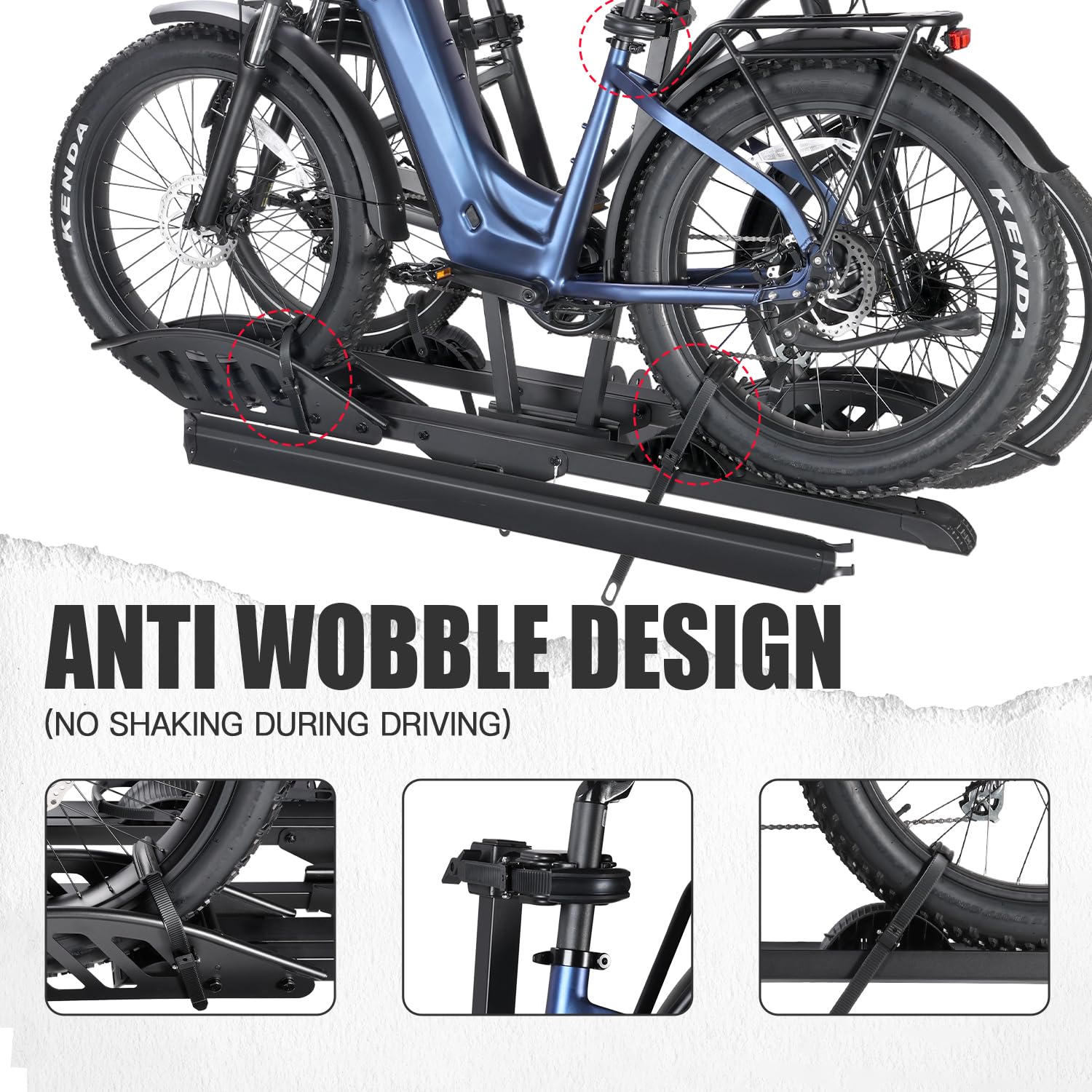 Fat Tire Bike Rack Young Electric E-Bike Rack Hitch Mount Platform