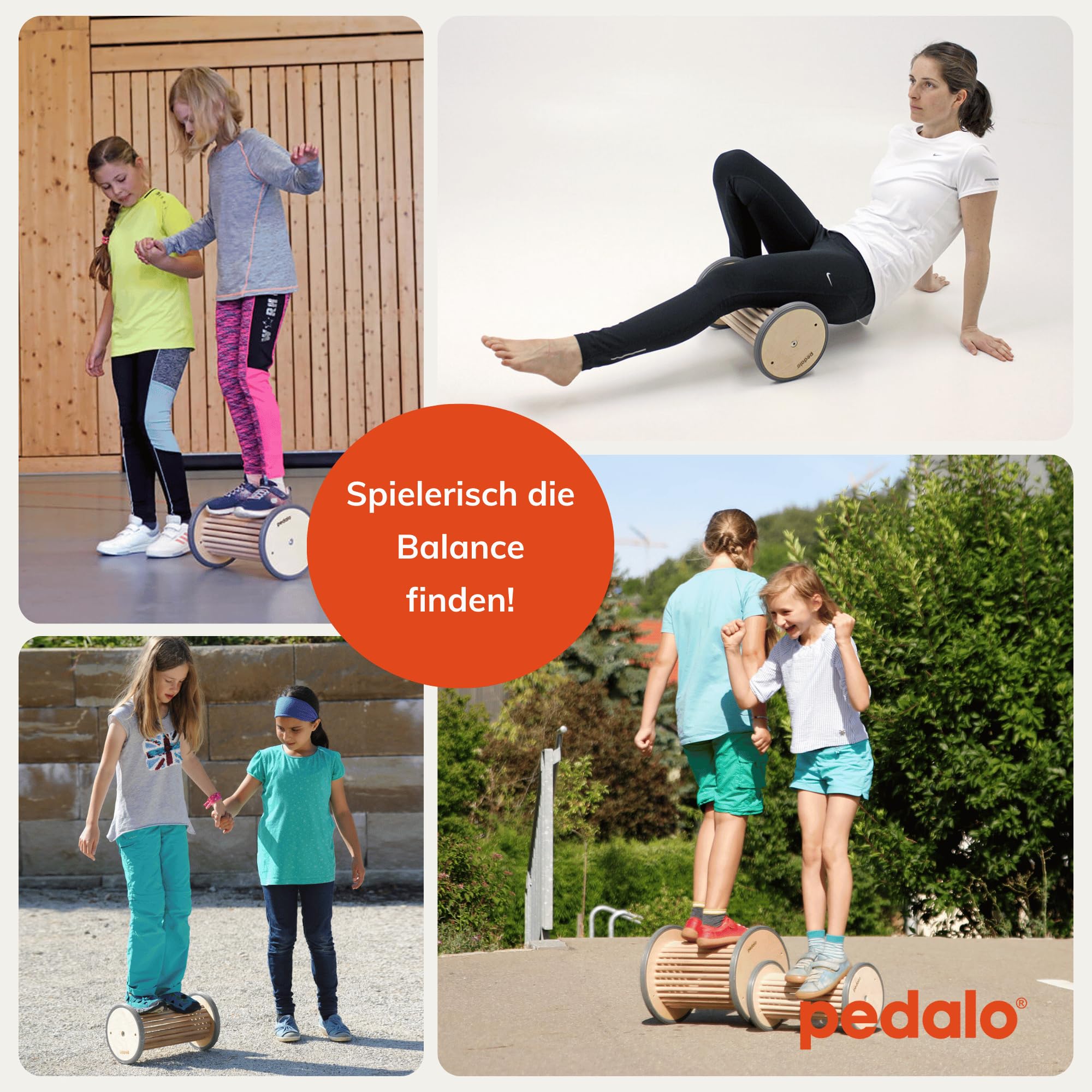 pedalo Pedasan Ø 22 und Ø 32 cm I Fußtraining I Gesunder Fuß I Balance Rolle I Bärenrolle