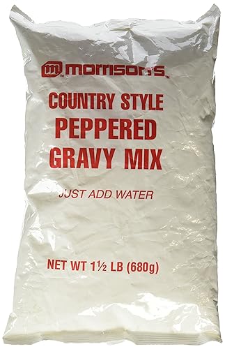 Morrison's Country Style - Mezcla de salsa con pimienta, 1 12 libras, solo tienes que añadir agua, instrucciones para lotes grandes y pequeños