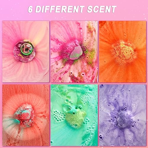 Miniatura 9 de Bombas de baño de huevos de dinosaurio para niños, bombas de baño XL con juguetes sorpresa en el interior, juguetes de dinosaurio, bomba de baño de