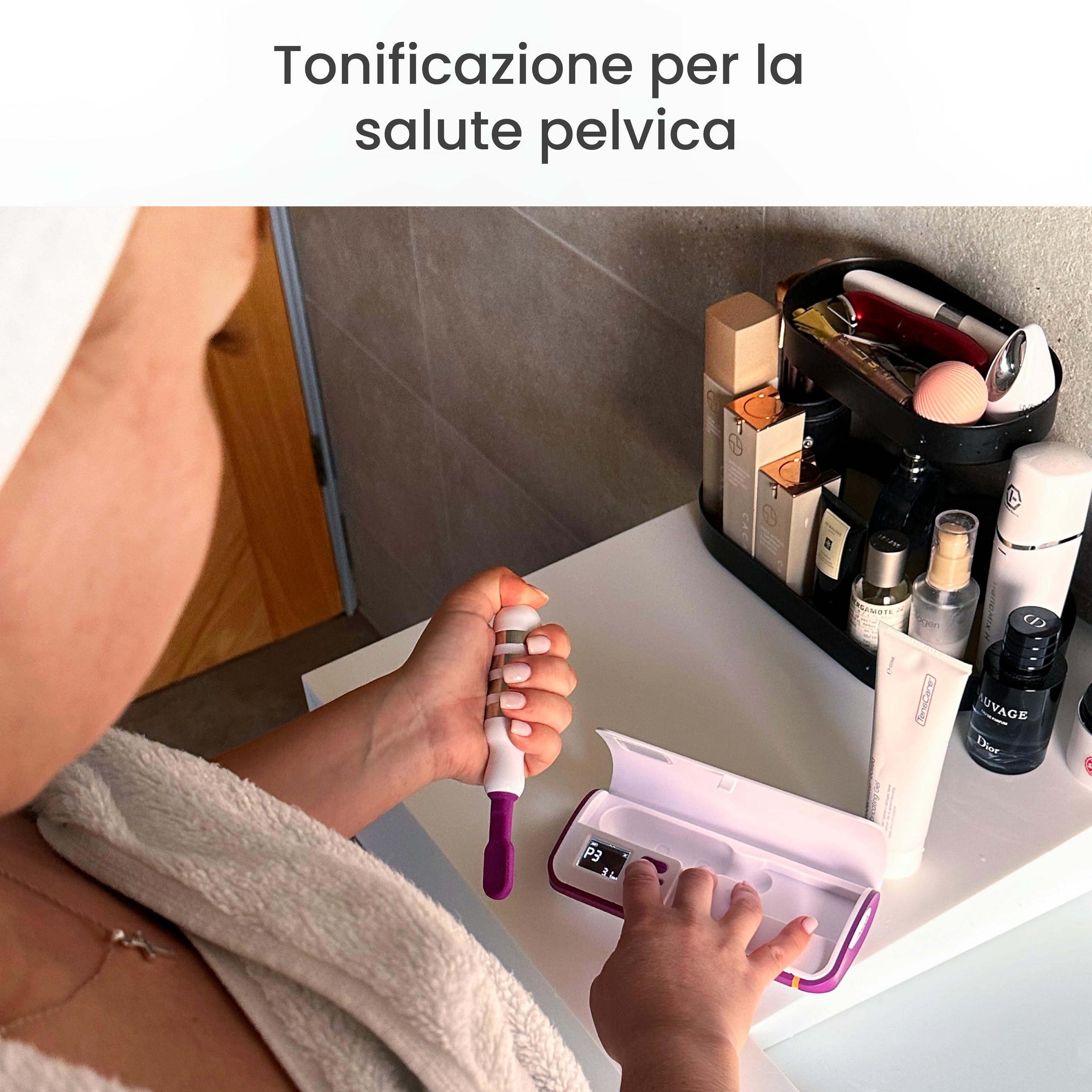 TensCare iTouch Go – Stimolatore Perineale Wireless | Dispositivo Kegel per Donne, EMS Clinicamente Testato per il Controllo della Vescica, Trattamento dell’Incontinenza e Recupero Post-Parto